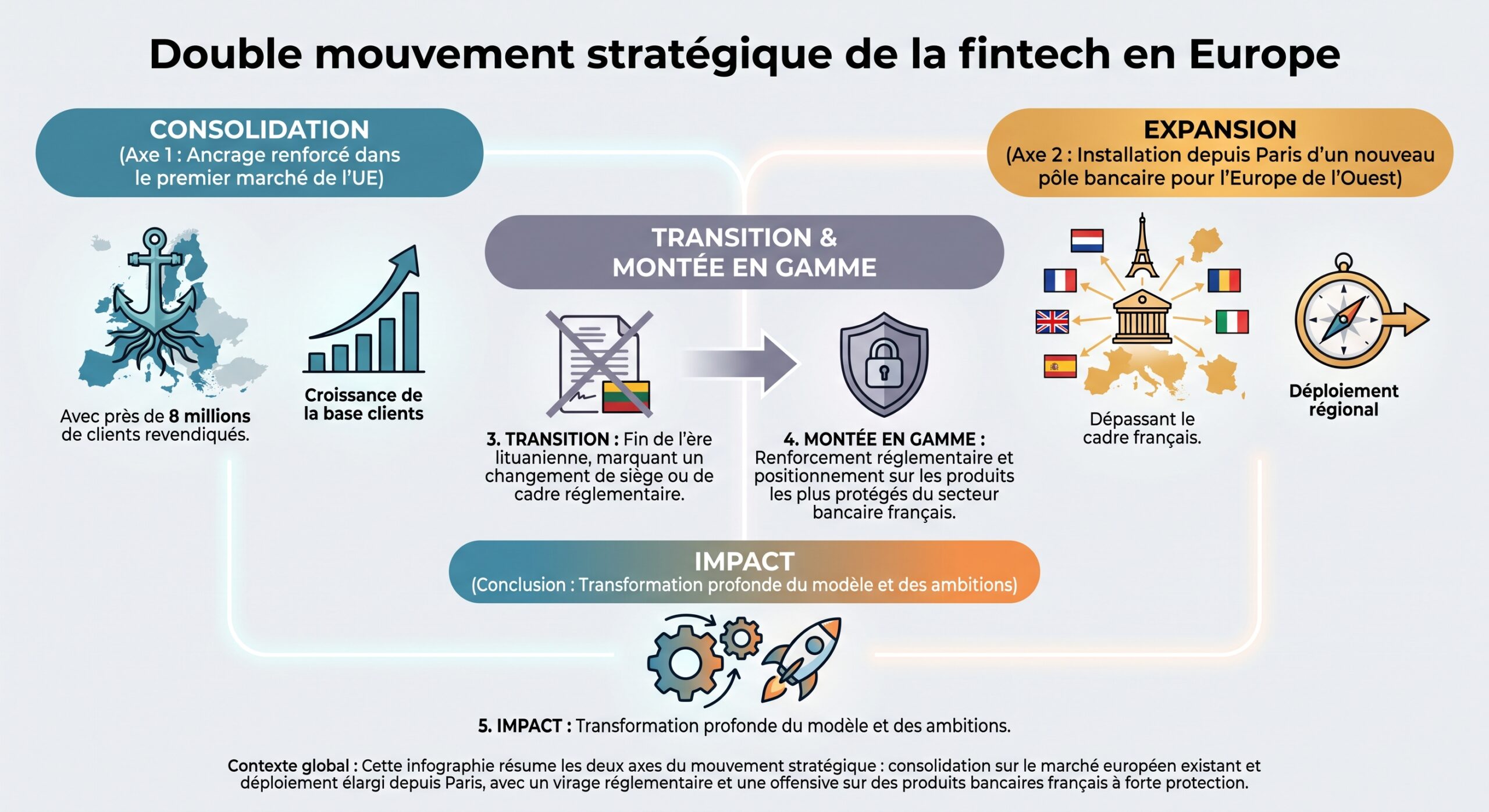 Double mouvement stratégique de la fintech en Europe