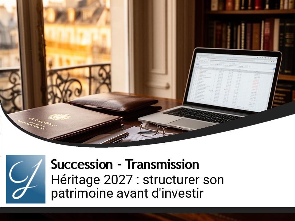Héritage en 2027 : structurer votre patrimoine avant d&rsquo;investir le premier euro