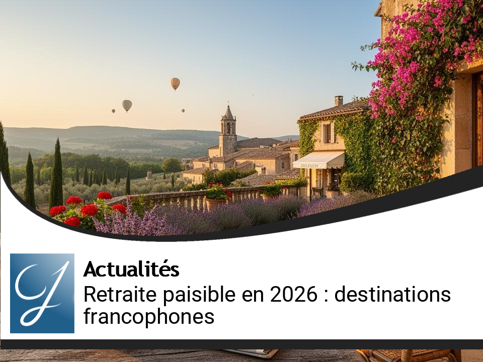 Les destinations francophones pour une retraite paisible