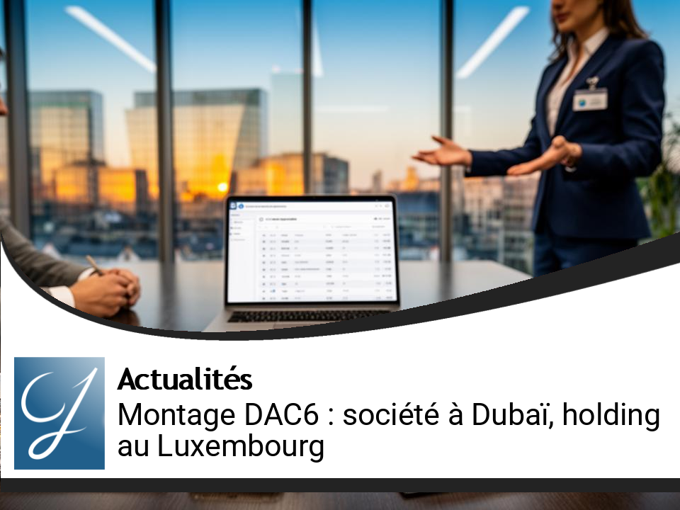 Montage DAC6 : Créer une société à Dubaï et holding au Luxembourg, sous haute surveillance fiscale