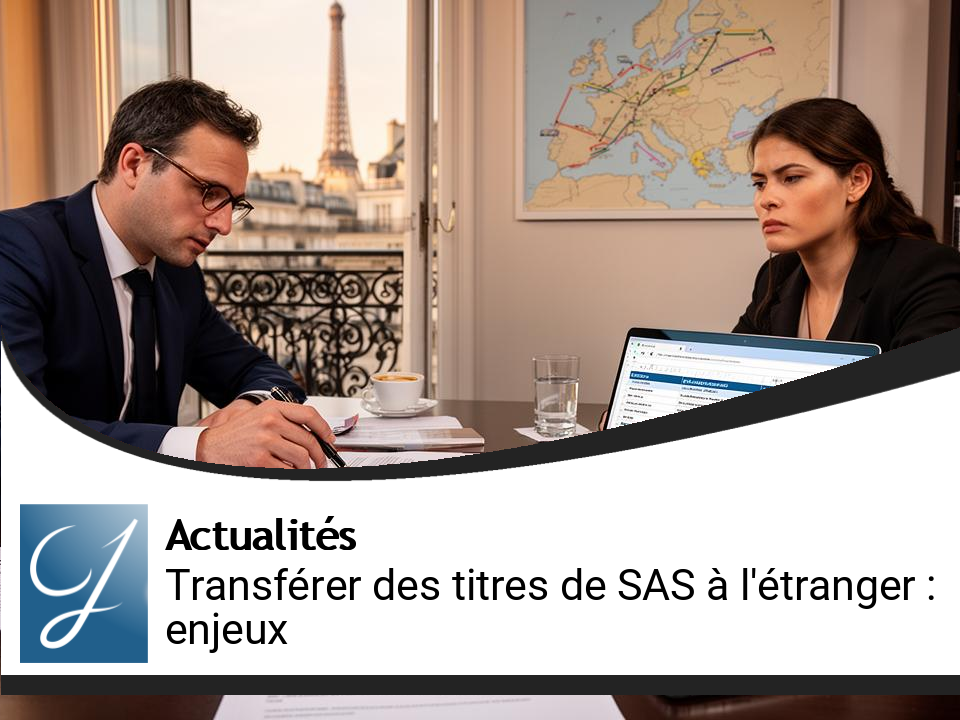 Transférer des titres de SAS à l’étranger : un encadrement fiscal renforcé et des voies de recours sous tension
