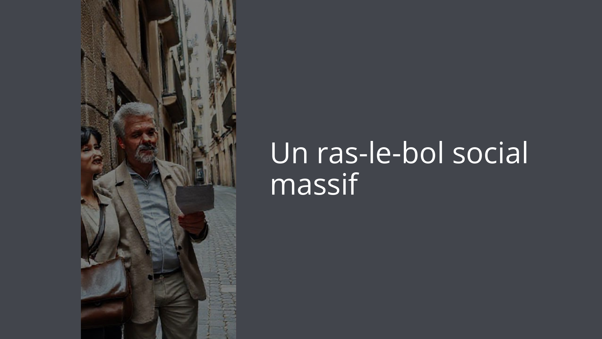 Un ras-le-bol social massif