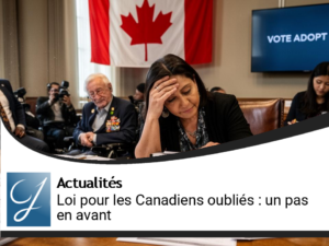 Adoption d&rsquo;une loi pour les Canadiens oubliés : un pas en avant