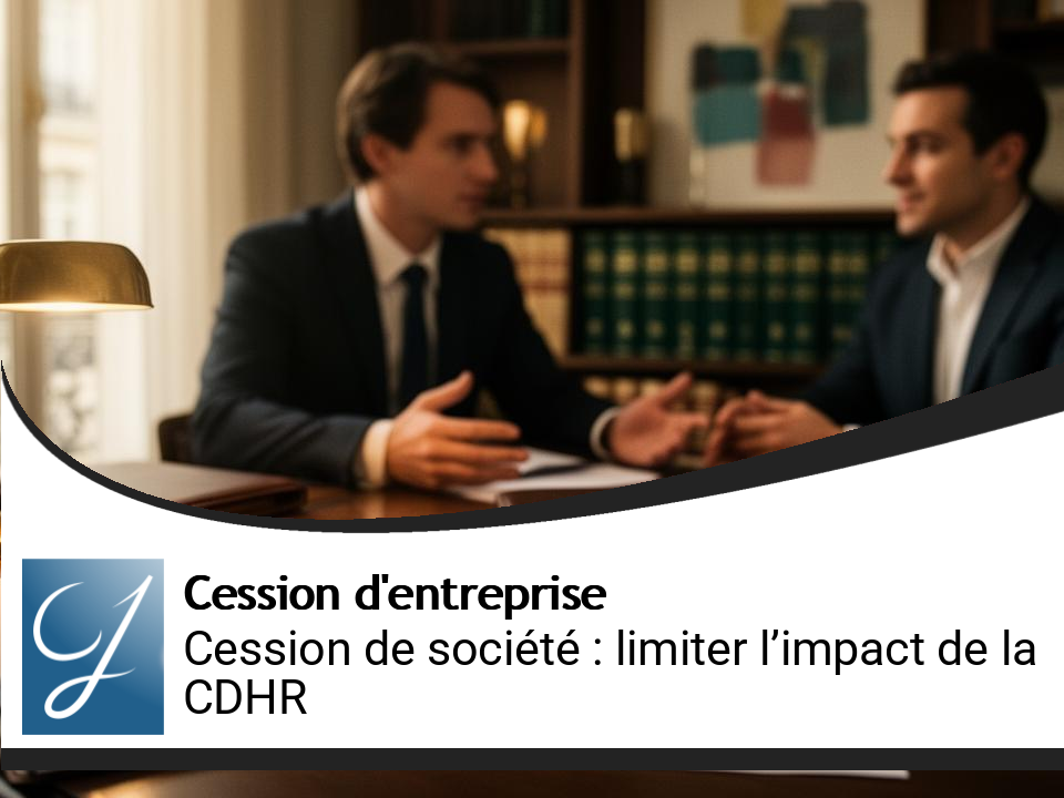 Cession de société : comment réduire l’impact de la CDHR sur votre patrimoine ?
