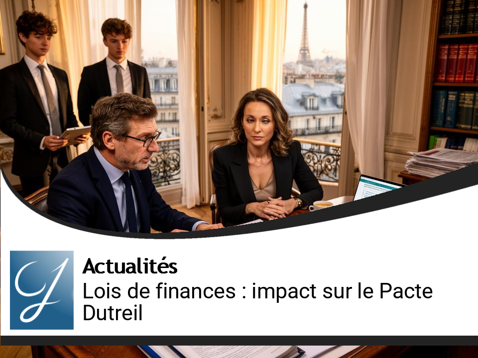 Impact des nouvelles lois de finances sur le Pacte Dutreil à Paris