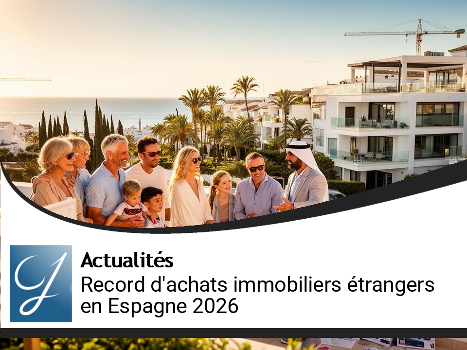 Record d&rsquo;achats immobiliers par des étrangers en Espagne en 2026
