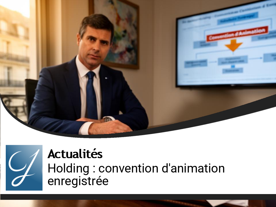 Société Holding : Importance de la Convention d&rsquo;Animation Enregistrée