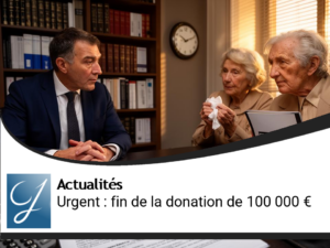Urgent : Fin imminente de la donation exonérée de 100 000 € en succession