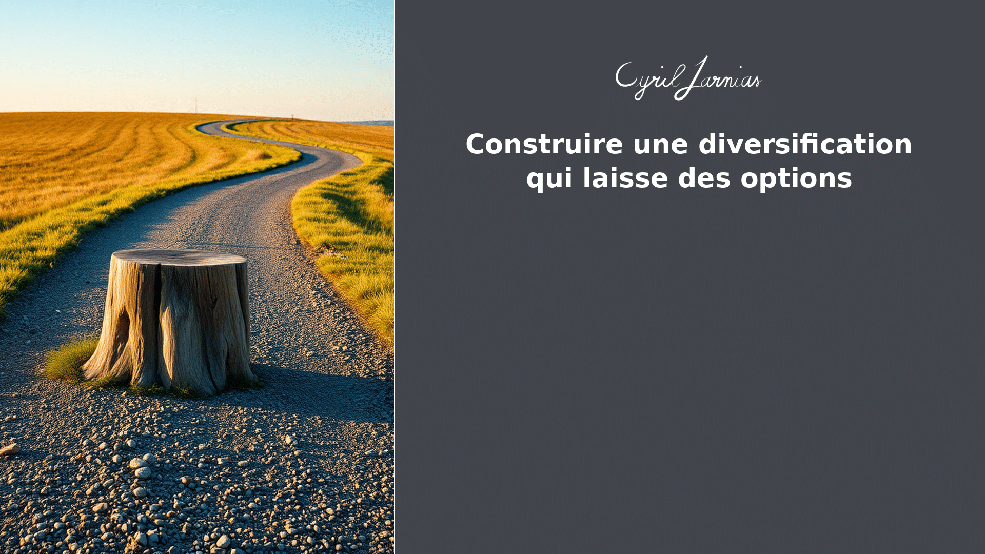 Construire une diversification qui laisse des options
