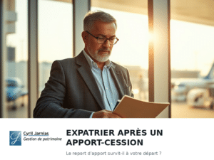 Expatrier après un apport-cession : le mécanisme que la loi garde ouvert (et que le PLF veut fermer)