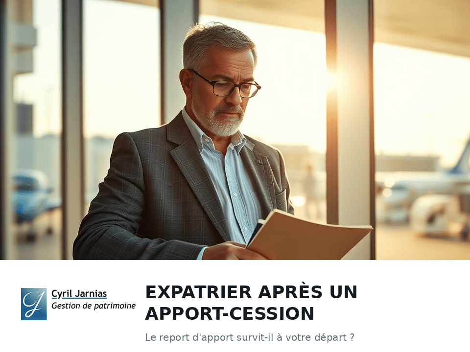 Expatrier après un apport-cession : le mécanisme que la loi garde ouvert (et que le PLF veut fermer)