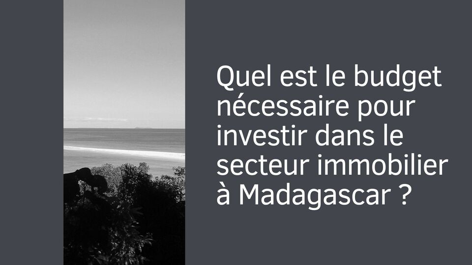 Quel est le budget nécessaire pour investir dans le secteur immobilier à Madagascar ?
