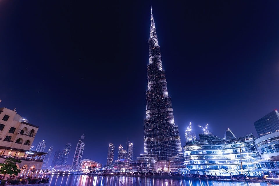 La tour Burj Khalifa dans la ville de Dubai