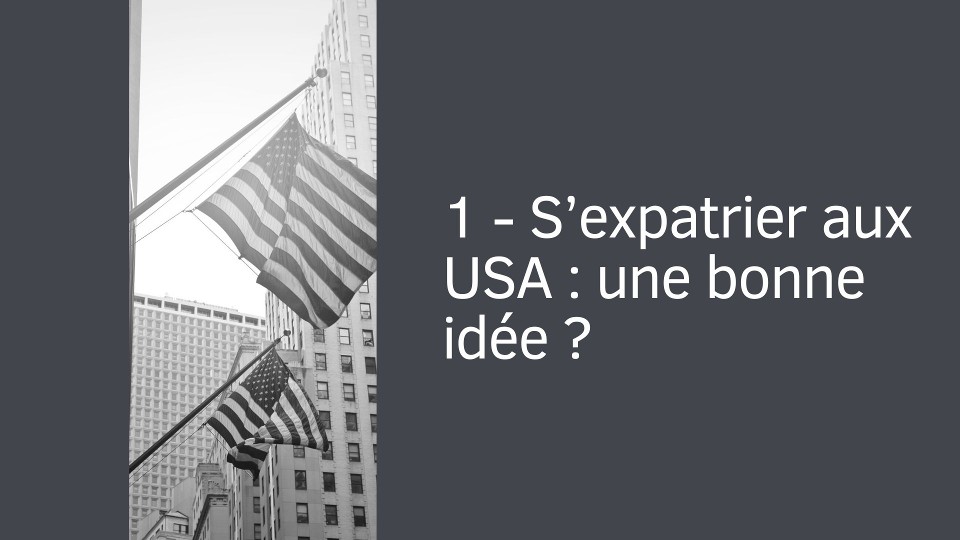 1 - S’expatrier aux USA : une bonne idée ?
