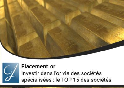 Investir dans l’or à travers les sociétés minières : le TOP 15