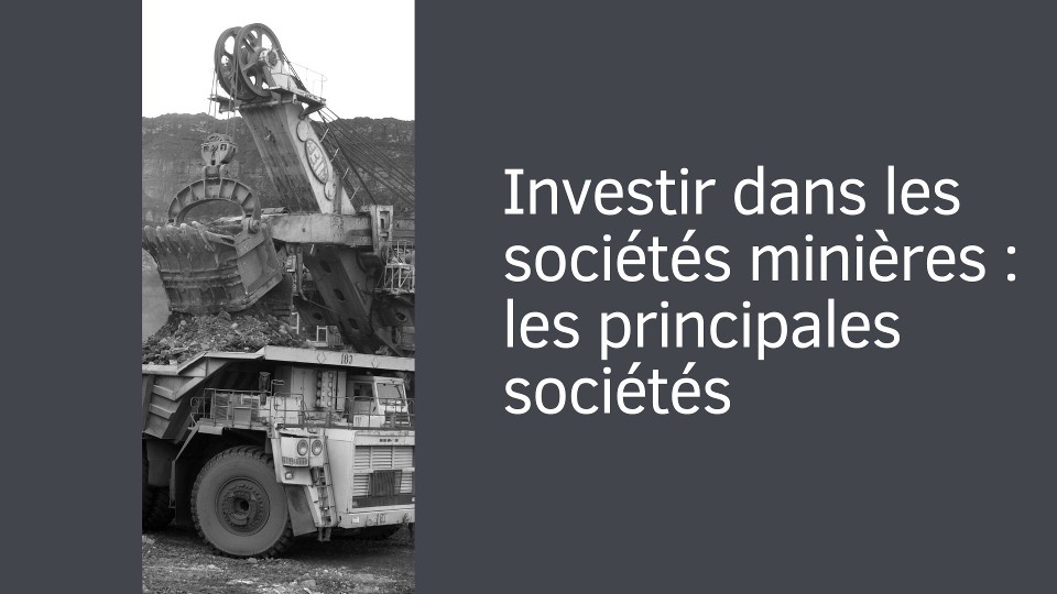Les principales sociétés minières implantées dans le secteur minier