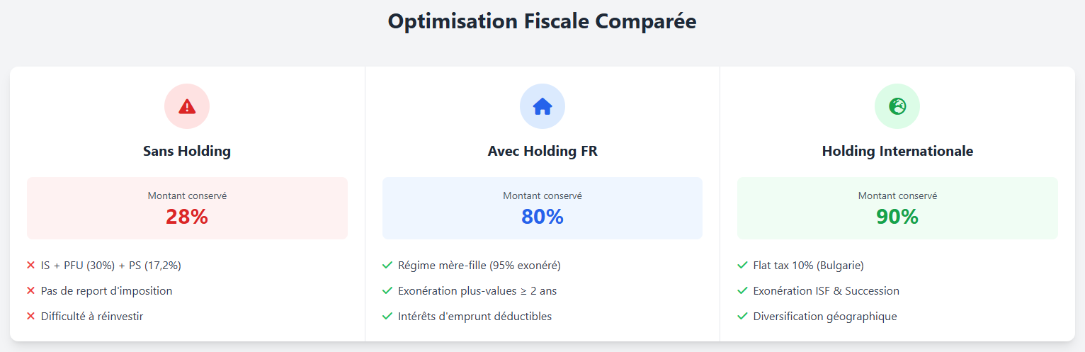 Optimisation fiscale de la holding