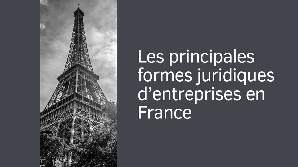 Les principales formes juridiques d’entreprises en France