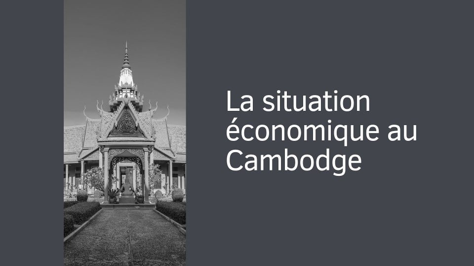 La situation économique au Cambodge