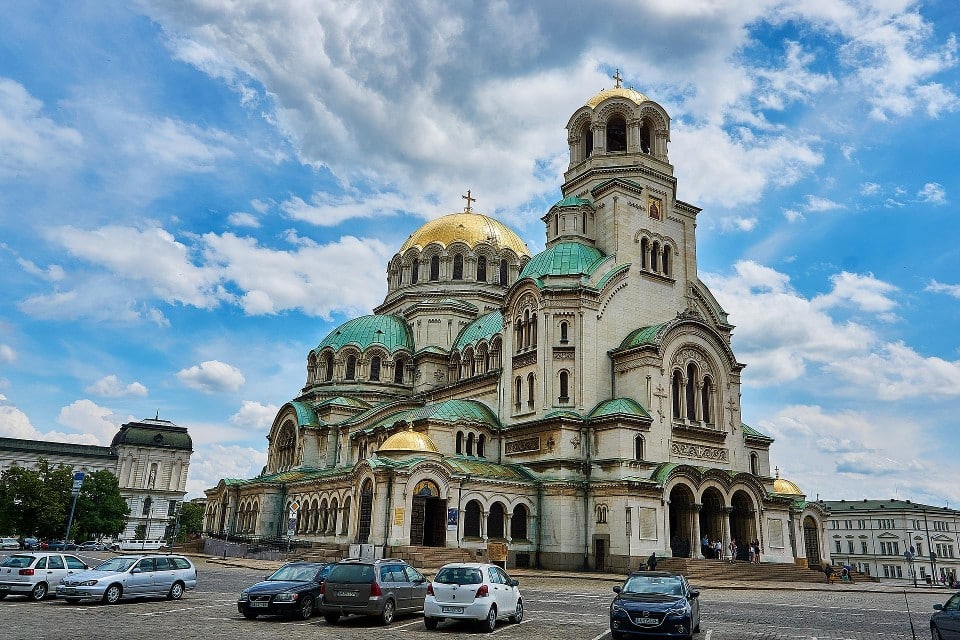 Une église orthodoxe dans la ville de Sofia en Bulgarie