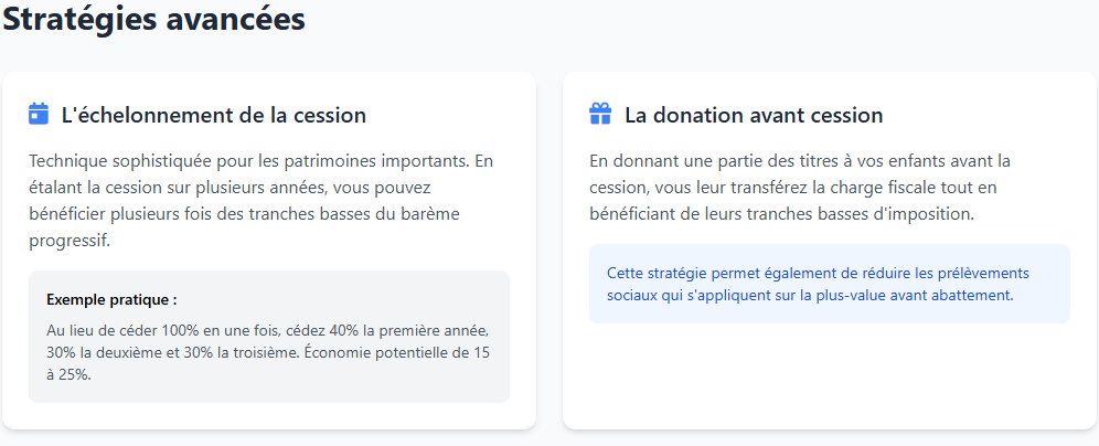 Les stratégies avancées de la fiscalité entreprise Les stratégies avancées de la fiscalité entreprise