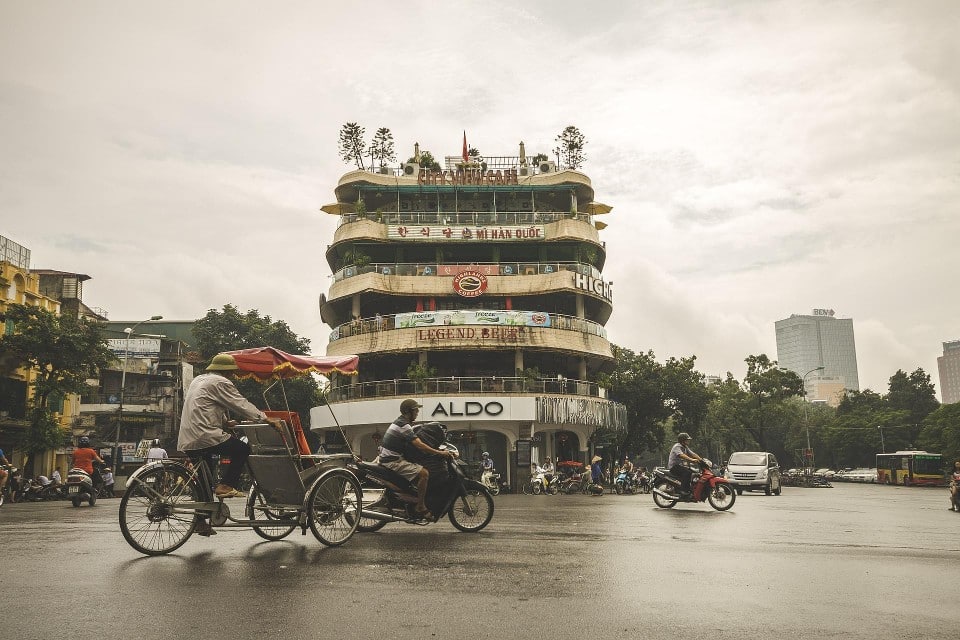 Une rue de la ville de Hanoi