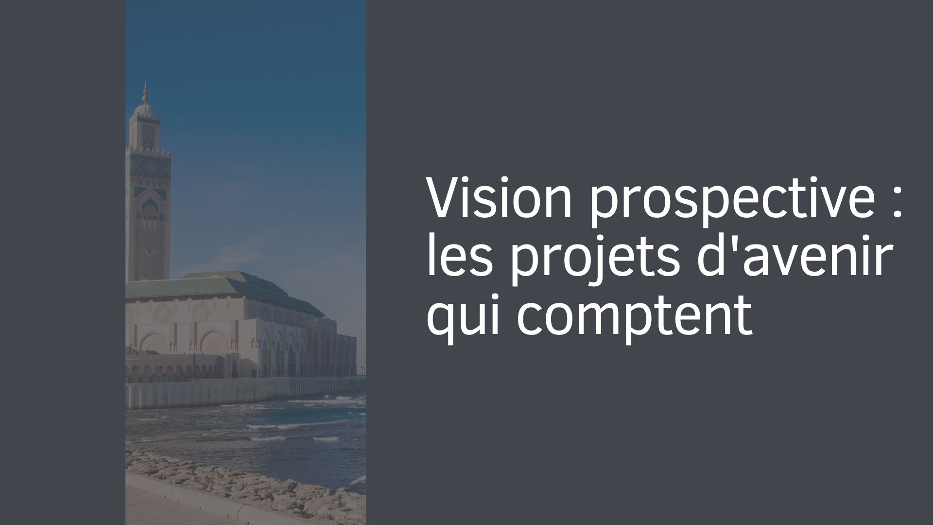 Vision prospective : les projets d'avenir qui comptent